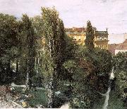 Adolph von Menzel The Palace Garden of Prince Albert oil on canvas